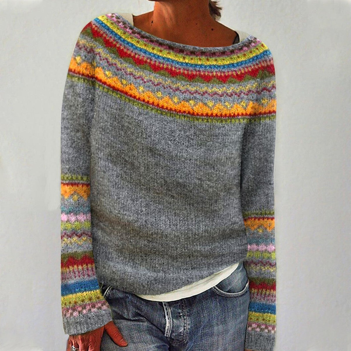 Rachele™ - Retro-efterårspullover