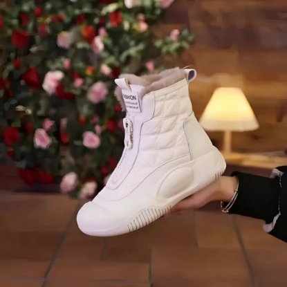 Sandra | Dame Quilted Højskaftede Sneakers