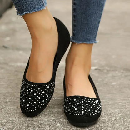 Mona | Dame Rhinestone Flats