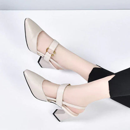 Jytte™ | Stilfulde Pumps med Blokhæl