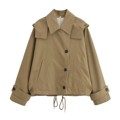 Mala™ | Komfort og Stil i Én Khaki Jas