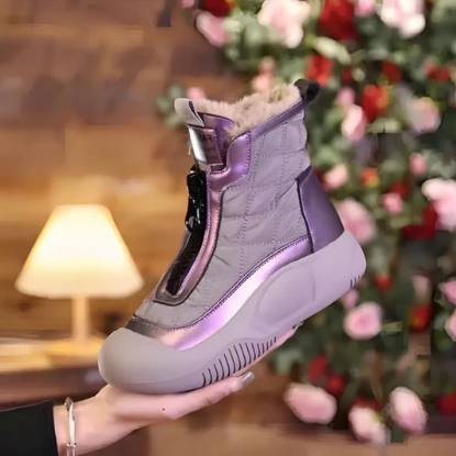 Sandra | Dame Quilted Højskaftede Sneakers
