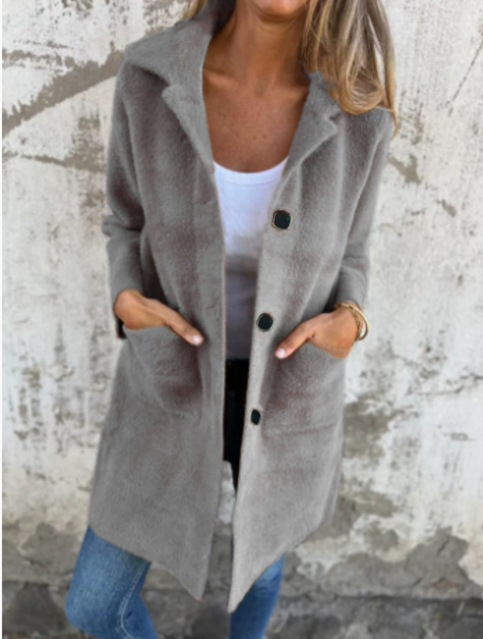 Else | Casual Tykk Frakke