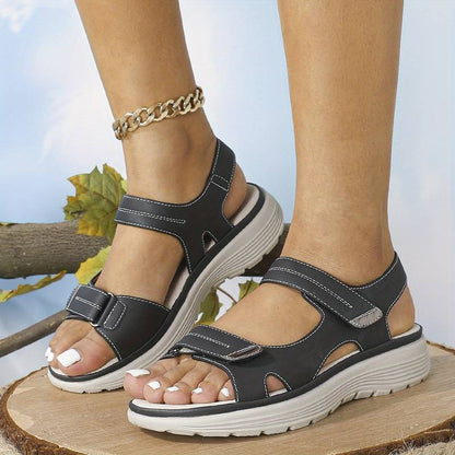 Rasmine | Stilfulde Sandaler med Justerbar Velcrorem