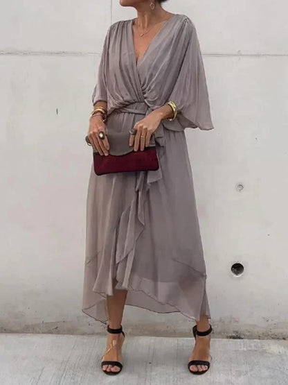 Monica | Elegant Stilfuld Omslagskjole